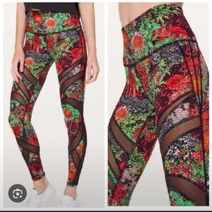 Lululemon-Wunder Under Hi-Rise Tight (Zen Garden) Size 4